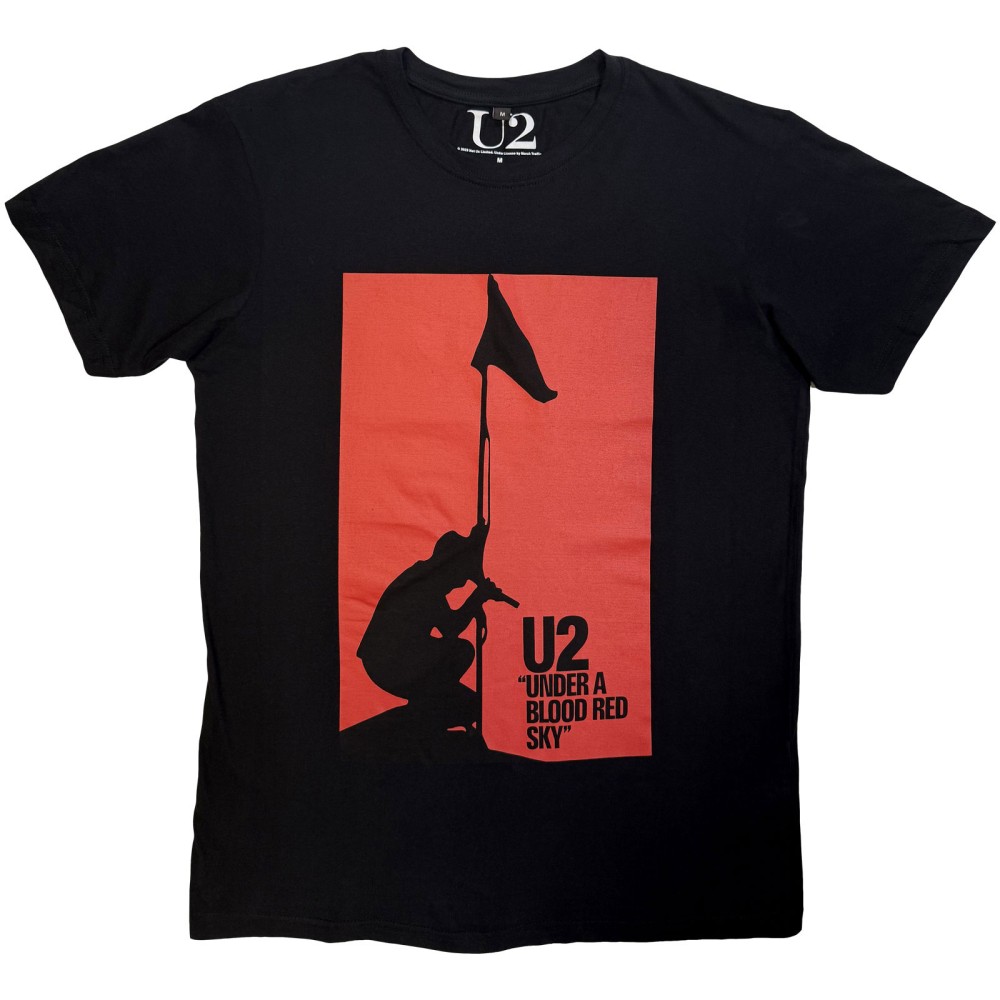 U2 - Blood Red Sky Heren Tshirt - Zwart